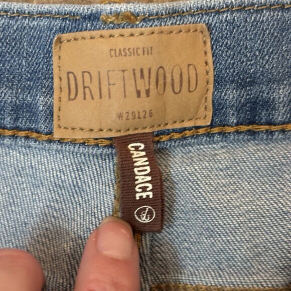 Driftwood Candace Mid Rise Floral Embroidered Ankle Jeans Size W29 IS25 - Picture 3 of 8